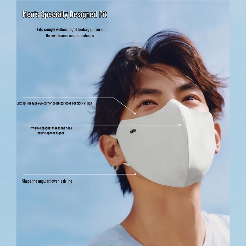 Beneunder Men's Breathable UV Protection Mask with Eye Shield