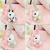 Highland Terrier West Dog Plush Keychain Toy Bag Pendant Decoration Gifts Kids