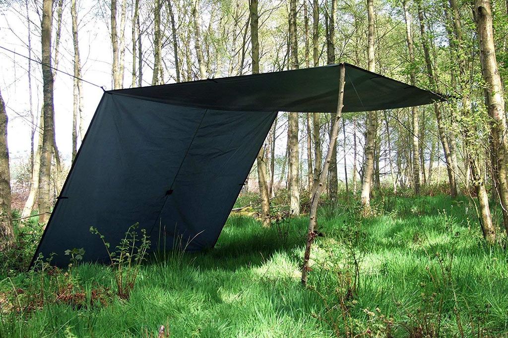 Tarp DD XL x lona versátil e leve com resistência à água de 3000mm 4,5m 3m, (Verde oliva) [Usado]