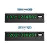 Beautiful And Simple Temporary Parking Number Plate,With 5 Sets Of Numbers, Economical And Practica 1Pc