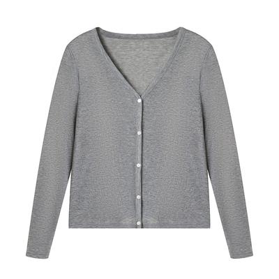 Gestrickte Strickjacke für Damen im Frühling und Sommer Neue langärmlige Sonnenschutzkleidung Tiansi Kühl Bequemer Strickpullover Schnelltrocknendes Oberteil