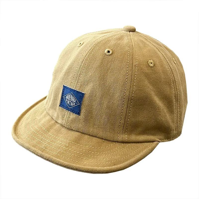 Women's Retro Baseball Hat - Spring & Autumn Soft Top Short Brim, Cloth Label, Niche Street Style Tooling Cap