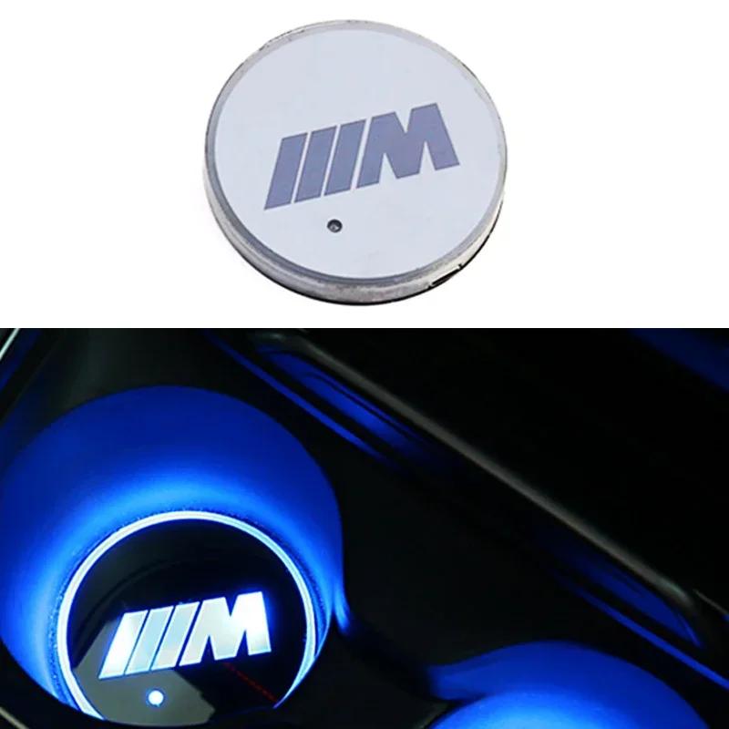 

1pcs USB light pad Car Anti Slip Water coaster LED Mat For BMW M3 M5 M6 X1 X3 X5 E34 E39 E36 E60 E90 E46 F30 F10 F20 car styling