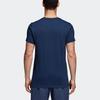 Adidas T Shirts Men's Blue Crew Neck Moderate Straight Fit CV4508