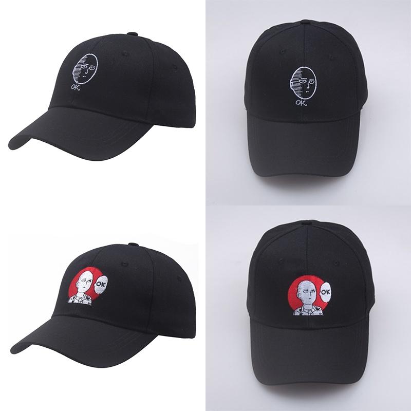 Saitama Dad Hat Japanese One-punch Man Baseball Cap With 100% Cotton Embroidery