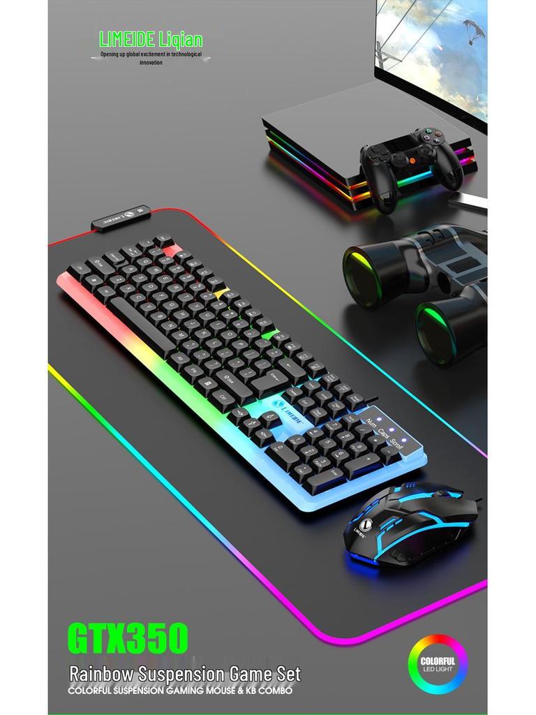 Russian Arabic Wired Luminous Gaming Keyboard & Mouse Set