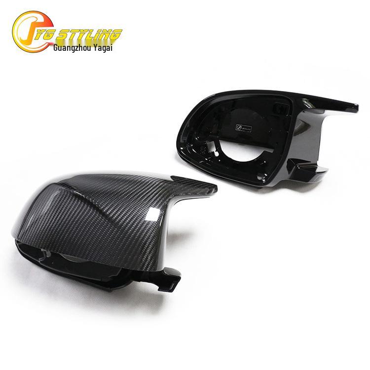 Dry Carbon Fiber Rearview Mirror Shell Set for BMW X3/X4/X5/X6/X7 – Four-Piece Kit