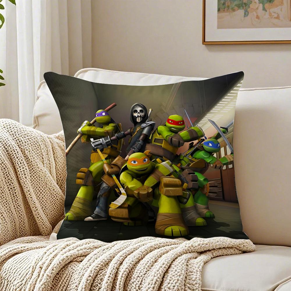 Teenage Mutant Ninja Cushion Cover Pillowcase Antidustmite living Room Sofa Decor Cushion Room