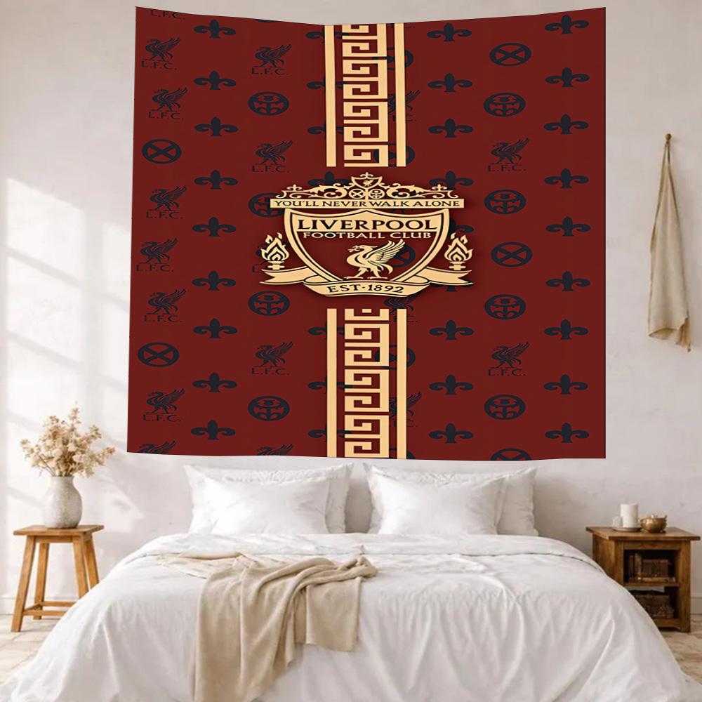 Liverpool Football Club Wanddecoratie Wandkleed Kunst Voor Huisdier Herdenking Verjaardag Bruiloft Feest Achtergrond Familiegift