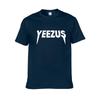 Classic Men Yeezus Letter Short Sleeve T-shirt With Premium Cotton Blend Fabric
