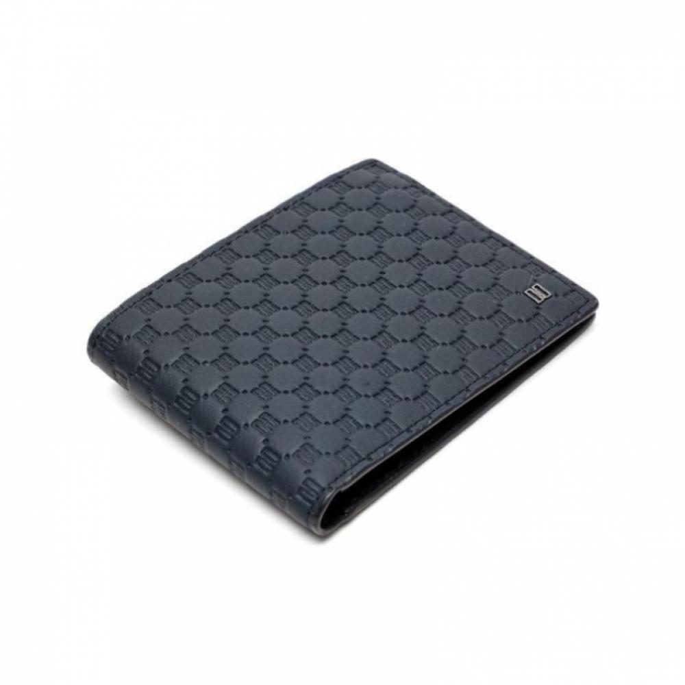Daks Navy Imported Leather Louis Embossed Dd Pattern Wallet Dbwa6e373n2