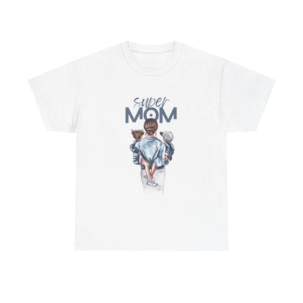 Super Mom Heavy Cotton Tee - Perfect Gift for Mother's Day