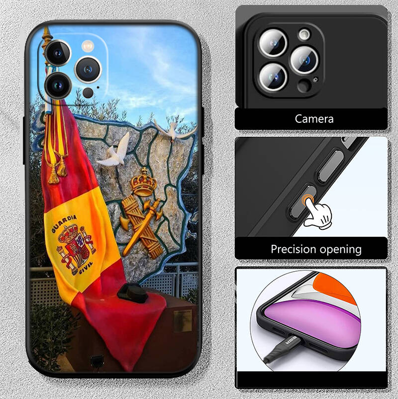 Spain Flag Phone Case for Motorola Moto Edge 60 60s 70 G86 G56 G54 E14 G04S G45 G54 G64 X30 X40 X50 S30 S50 Pro Power Tylus