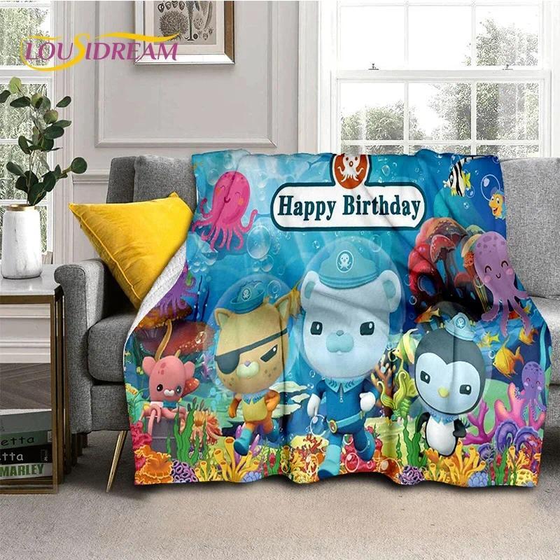 The Octonauts Barnacles Cute Cartoon Soft Blankets,Keep Warm Flannel Throw Blanket for Picnic Beds Sofa Home Custom blankets