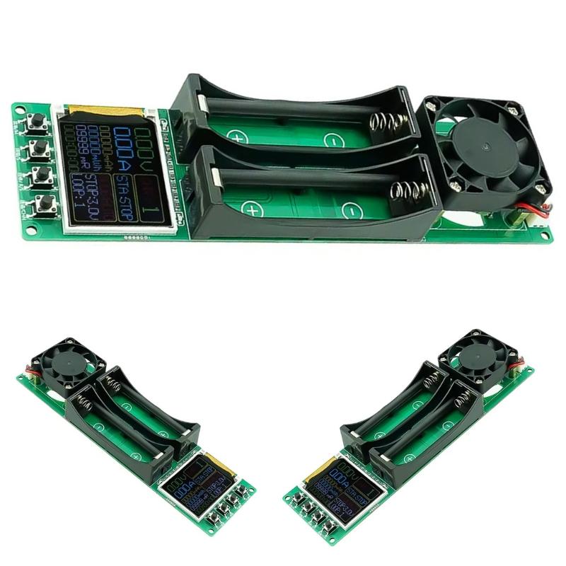 Two Channel Battery Capacity Internal Resistance Analysis With Auto Stop Charging 1A Maximumly Current 4.2V Full Charge Compact Design For Flat Cell
