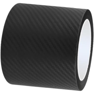 Alpha Depot Black Matte Anti Scratch Door Edge Molding Carbon Style Car Protection Film (10cm Wide, 10M Length)
