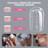 160Pcs Nail Extension Natural Fit Clear Nail Forms With Multiple Sizes For Perfect Nail Extension Comfort And Easy Use