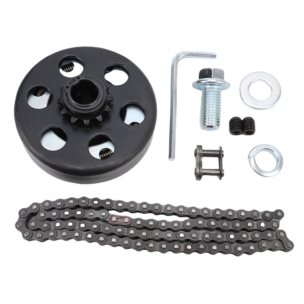 Engine Clutch Chain Kit 12 Tooth 3 4 Inch Inner Diameter Go Kart Clutch Chain and Tools Kit Replacement for Predator 212