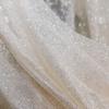 Thick and shiny sequin soft net fabric suitable for wedding dresses formal gowns and handmade DIY designer clothing fabrics