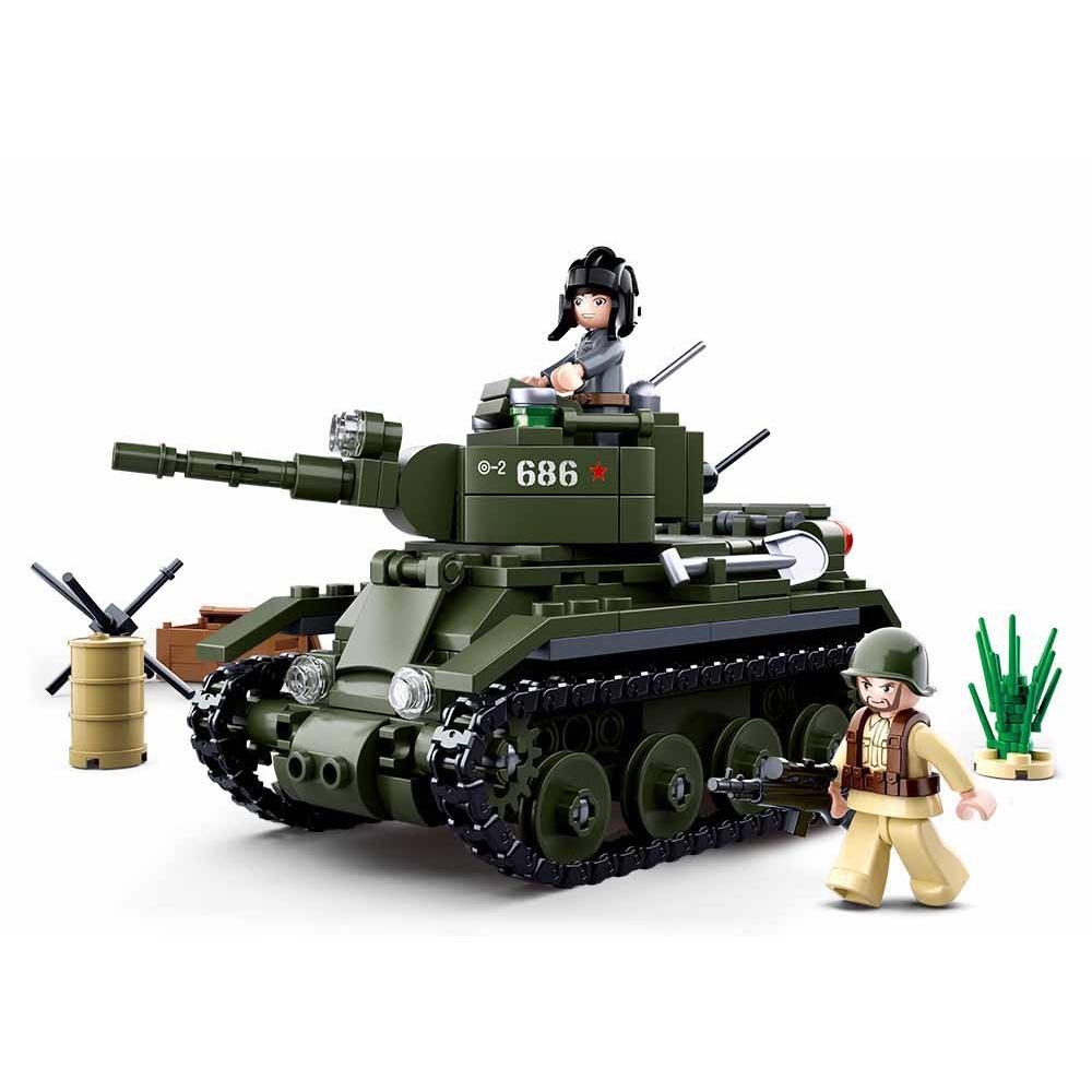 

Совместимые строительные блоки модели танка времен Второй мировой войны 348