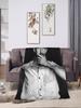 Vintage Jonathan Bailey Soft Warm Plush Throw Blanket for Living Room Sofa Bed  Unisex Flannel Bedspread Cover
