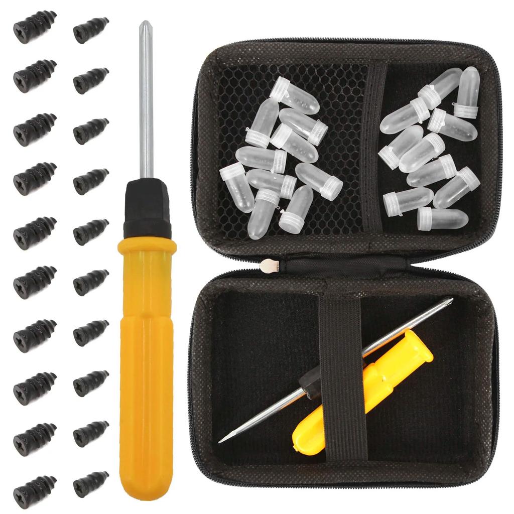 Automotive Emergency Rescue Kit Tyre Repair Kit Puncture Repair Kit, Anti-Puncture Kit Motorcycle, Puncture Repair Tool with Bag