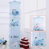 Foldable Plush Animal Storage Net 4 Compartments Hanging Mesh Toy Storage Hammock For Kids Room Toys Gloves Hats Socks