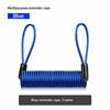 Bicycle Spring Cable Lock Anti-Theft Alarm Security Lock 1PC Durable Cut Proof for Scooters E-Bikes Public Parking