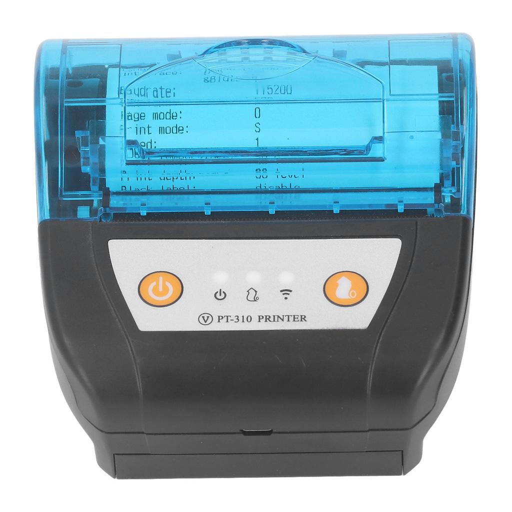 80mm Bluetooth Receipt Printer Portable Label Printer Wireless Thermal Printing Machine Built In Battery