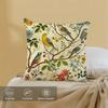 1 Piece Tree Bird Pattern Single-sided Printed Pillow Sofa Cover - Peach Leather Pillow Cover