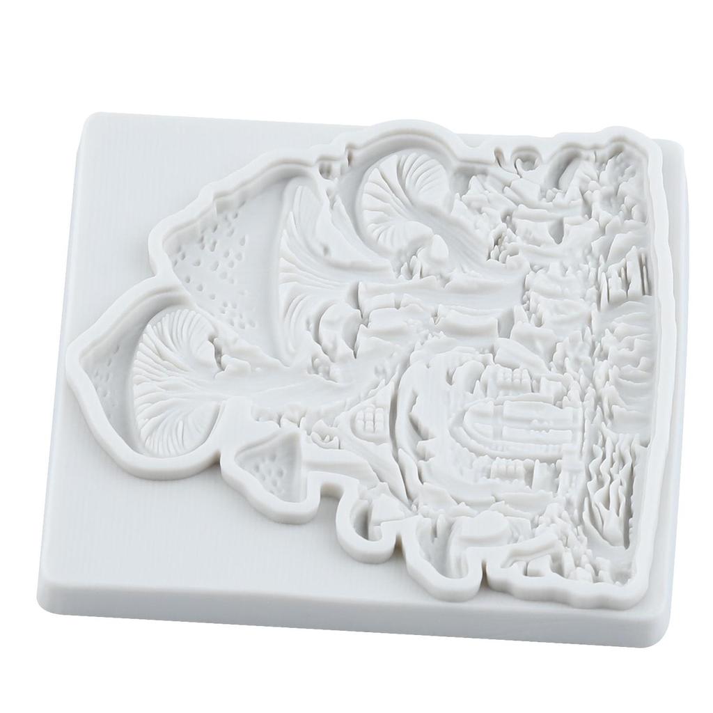 Mushroom House Silicone Molds Mushroom Fondant Mold Cake Decorating Tools Cupcake Topper Candy Chocolate Gumpaste Mold