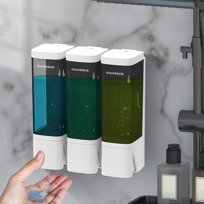 Bathroom Decor Pump Bottle Transparent Soap Level Monitor Bathroom Accessory Bathroom Organizer Easy Installation