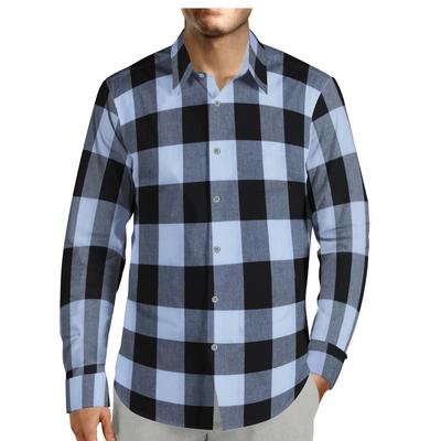 Unstitched Yarn-Dyed Cotton Flannel Plaid Checkered Shirt Fabric For Sewing Sold By Meter