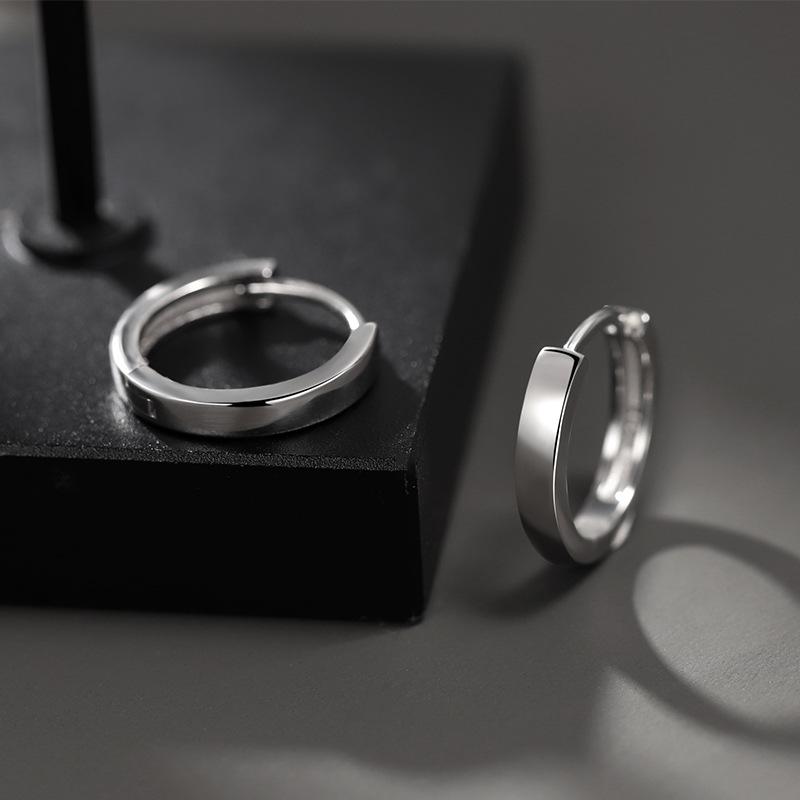 Herren Trendige Minimalistische Ohrstecker - Creolen Ohrklemmen und Schmuck
