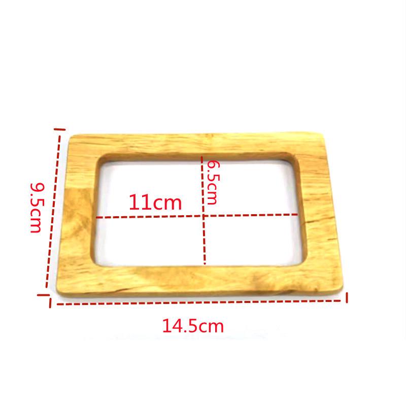 

Haomeng Плетеная сумка ручной работы «Сделай сам» с ручкой из массива дерева