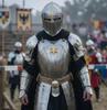 Handmade Full Body Barbuta Knight Steel Armor Medieval Outfit