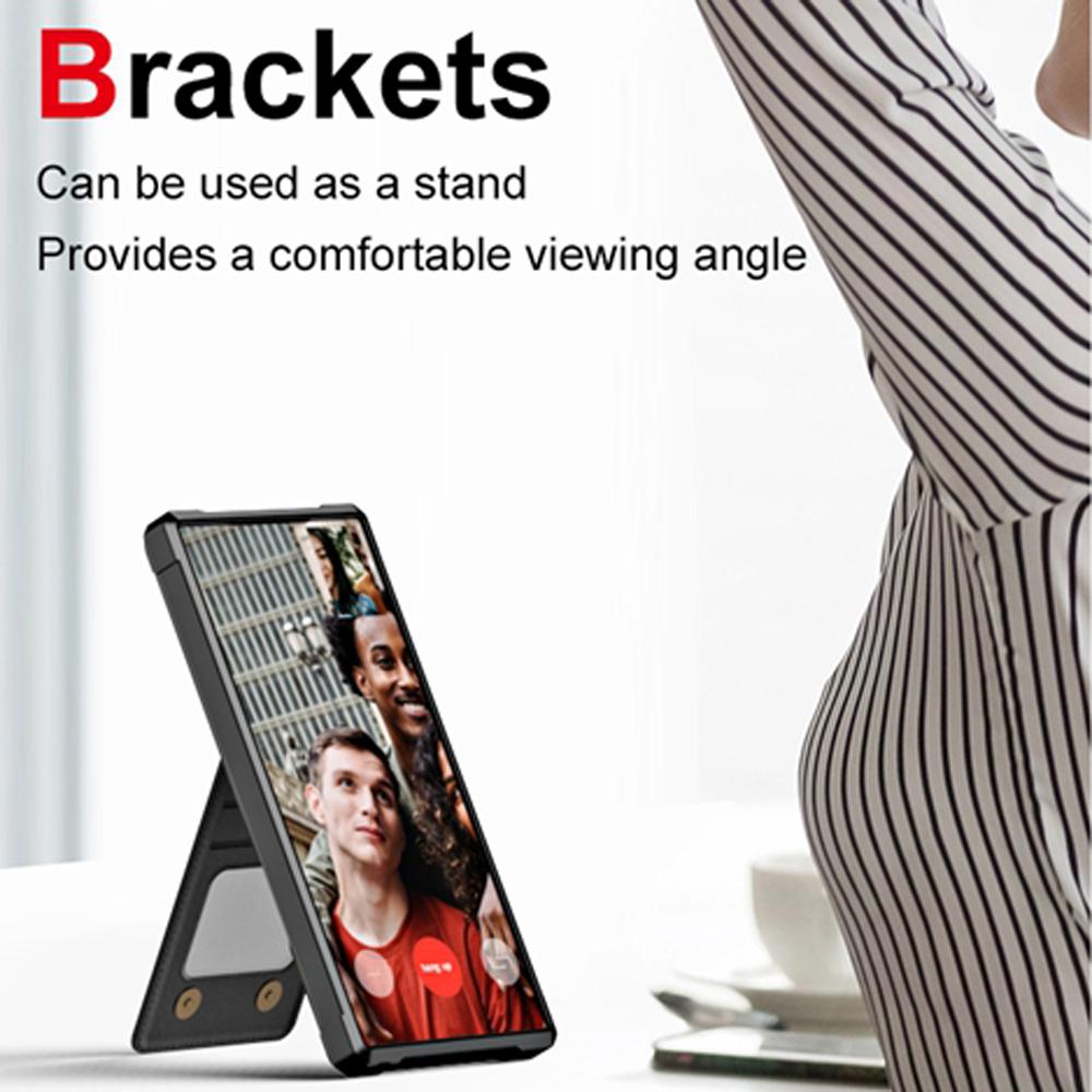 Für Samsung Galaxy S25 S24 S23 S22 S21 S20 Ultra S10 Plus FE S10e Hülle Luxus PU-Leder Kartentasche Hochwertige weiche TPU Stoßfeste Standrückseite