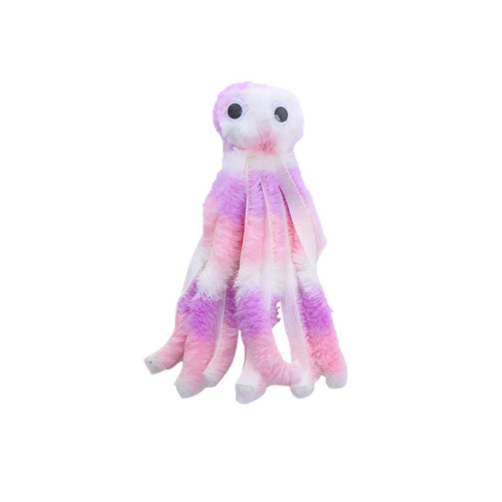 Cat Chewing Toy Plush Octopus Teaser Toy with Catnip Cats Teether Animal Toy Interactive Boredom Cat Entertainment Toy