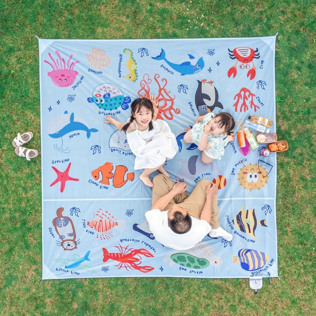 Leisure Beach Outdoor Lightweight Picnic Pegs No Storage Bag For or 3 Ground Tent Cherry Blossom Mountain Climbing Life Sheet, Sand-Proof, Waterproof,