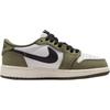 Zapatillas Air Jordan 1 Low GS Medium Olive para Niños Verde Negro Summit-White HQ6999-200