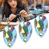200 Pcs   Bd Acrylic Resin Drip Sewing Rhinestone Buttons 7x12mm Shoe Decoration less thanbr(  Coloured )