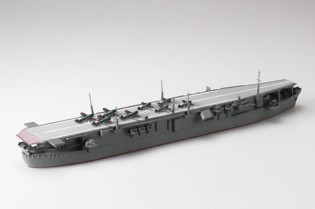 Aoshima Waterline No. 208 1/700 Scale Japanese Navy Aircraft Carrier Chuyo, Approximately 110mm, PS Plastic Model