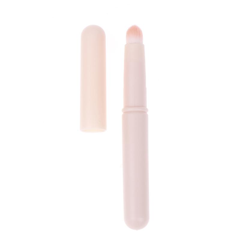 

Профессиональная мини-кисточка для губ с крышкой, портативная круглая головка, Dizzy Dye, кисть для нанесения помады и консилера, кисть для макияжа розовый