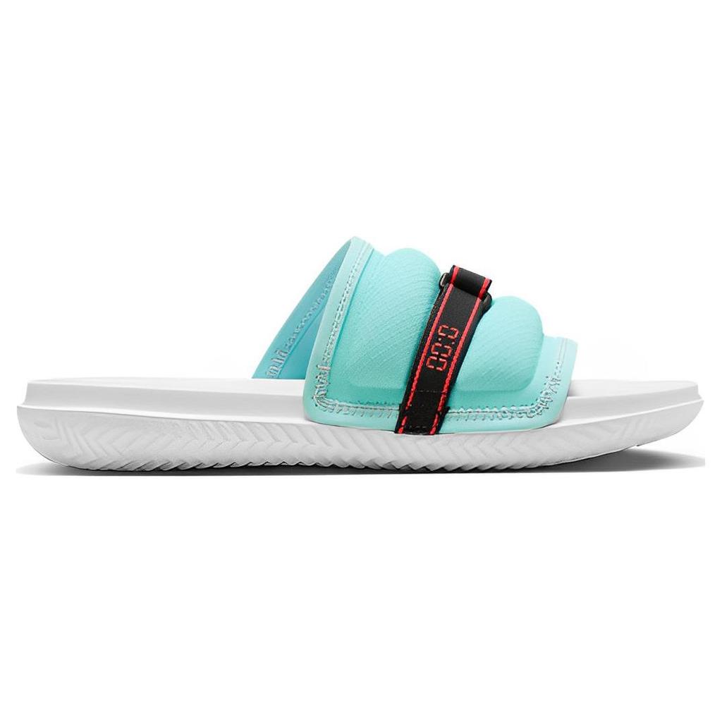 Air Jordan Super Play Slide Island Green Laser Orange Men Sneakers White Black Lightning-Crimson FJ7686-381