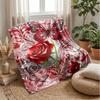 Elegant Rose Arch Design Theme blanket Lightweight Warm Flannel Blanket Decorative Throw Blanket for Home Decoration