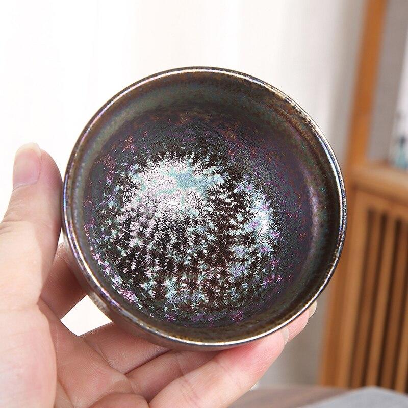 Vintage Handmade Ceramic Tea Cup Round Creative Tea Ceremony Chinese Kung Fu Tea Cup Teaware