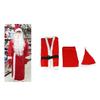 Men Women Santa Costume Outfits Christmas Santa Costume Suit Accessories