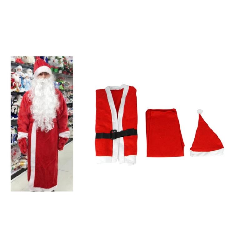 Men Women Santa Costume Outfits Christmas Santa Costume Suit Accessories