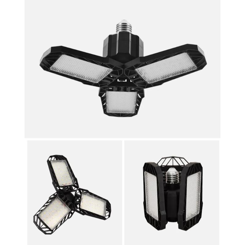 

LED Waterproof Garage Light Foldable Deformation Light 85-265v Three Leaf Light 30 / 40w Suitable for Outdoor Stadium Warehouse 3 leaves 40W