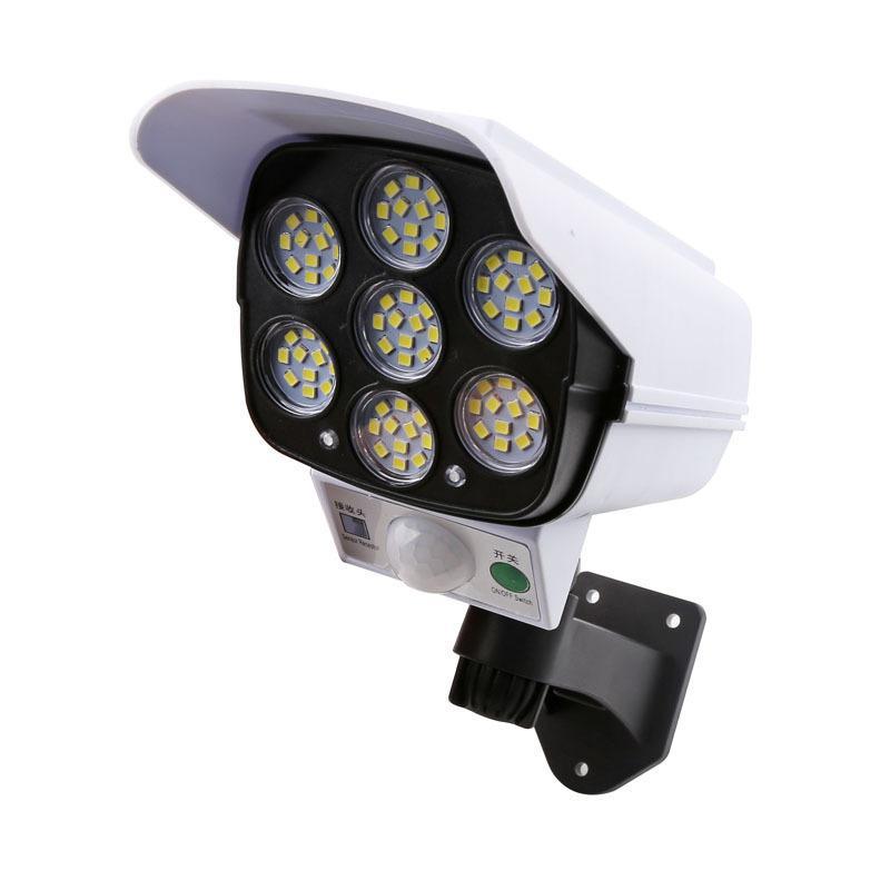 1Pc 77Led Solar Motion Sensor Led Light Outdoor Dummy Camera Wireless Security Flood Light Waterproof Lamp For Home Garden